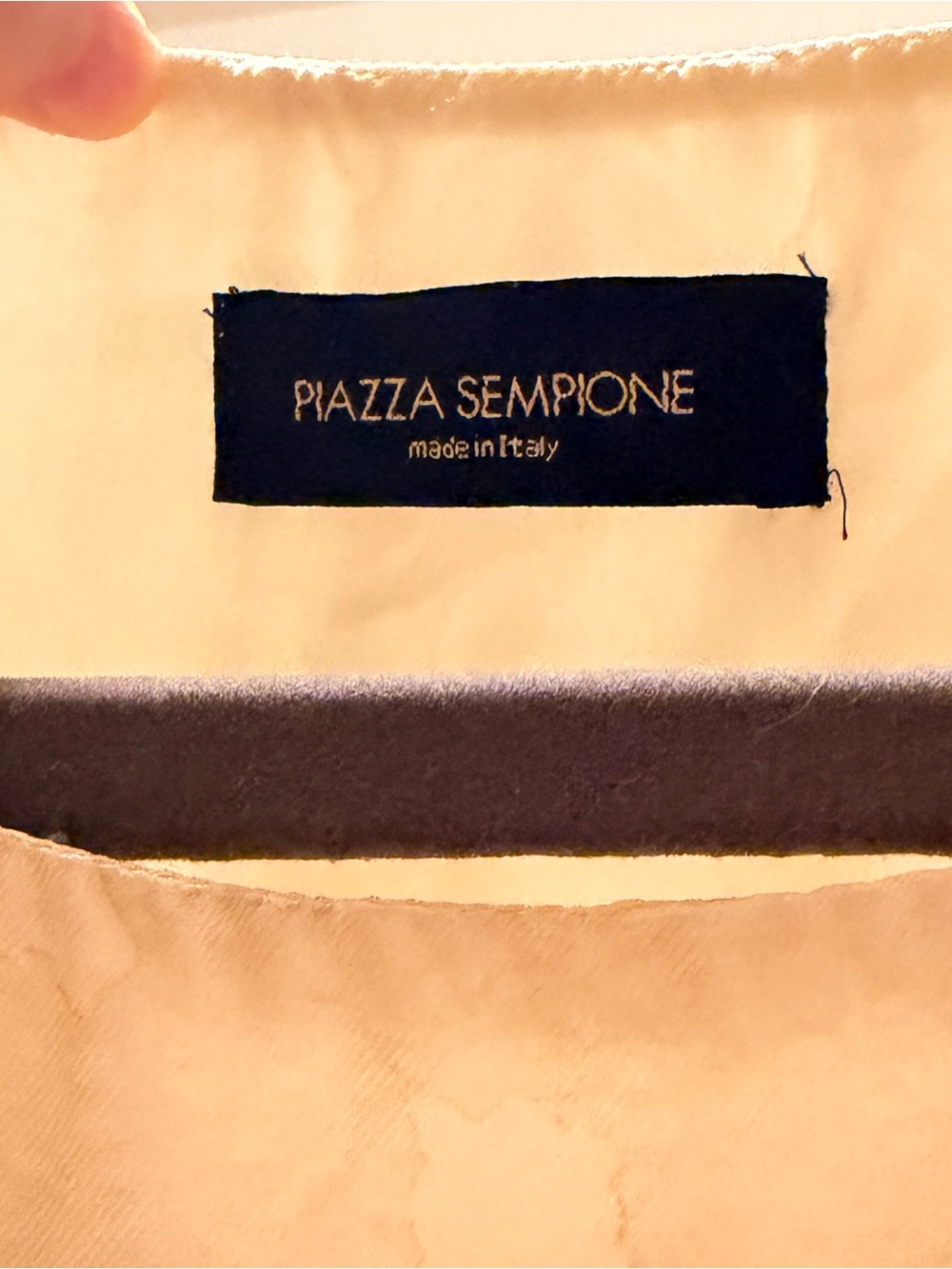 Piazza Sempione Silk Sleeveless Watercolor Mini Dress in Beige, Orange, & Brown - Picture 5 of 9